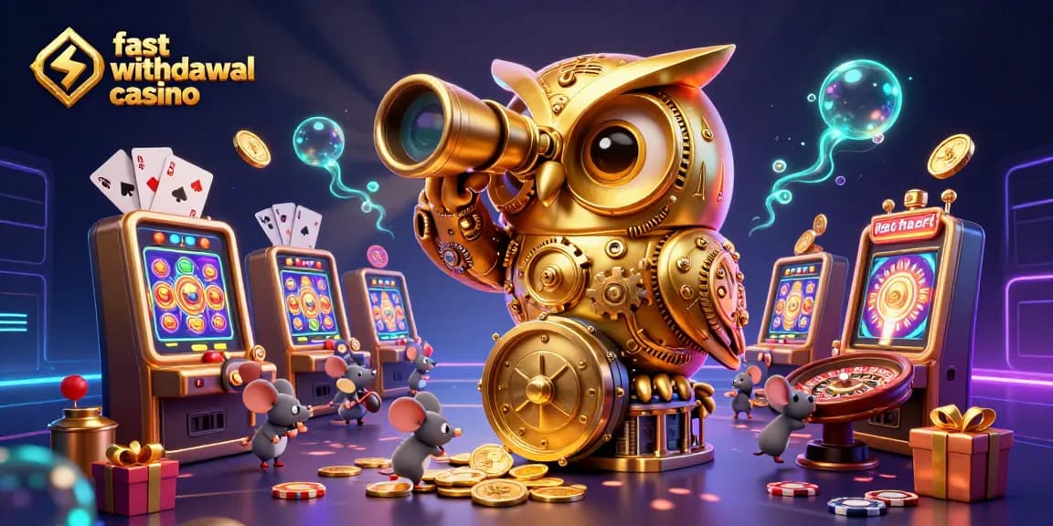 Experience the excitement of a fast withdrawal casino with vibrant 3D elements and engaging gaming visuals.
