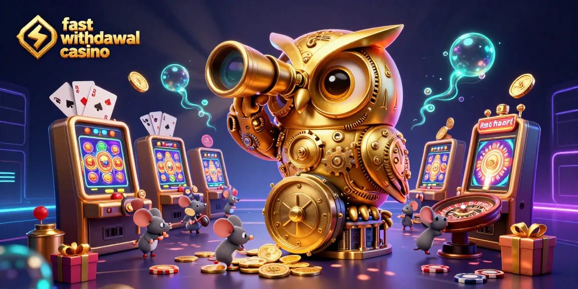 Experience the excitement of a fast withdrawal casino with vibrant 3D elements and engaging gaming visuals.